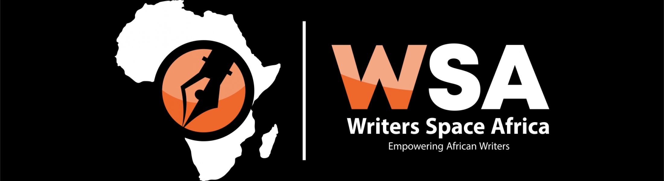  logo  on black bg  Writers Space Africa